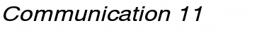 Download Communication 11 Font Download Communication 11 Font
