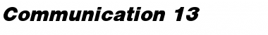 Download Communication 13 Font Download Communication 13 Font