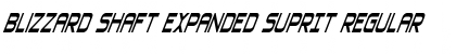 Download Blizzard Shaft Expanded SuprIt Font Download Blizzard Shaft Expanded SuprIt Font