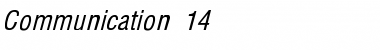 Download Communication 14 Font Download Communication 14 Font