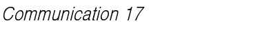 Download Communication 17 Font Download Communication 17 Font