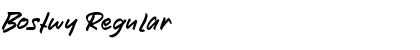 Download Bostwy Font Download Bostwy Font
