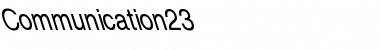 Download Communication23 Font Download Communication23 Font
