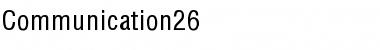 Download Communication26 Font Download Communication26 Font