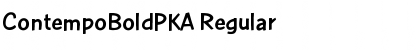 Download ContempoBoldPKA Font Download ContempoBoldPKA Font