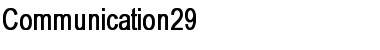Download Communication29 Font Download Communication29 Font