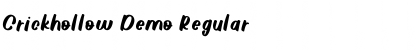 Download Crickhollow Demo Font Download Crickhollow Demo Font