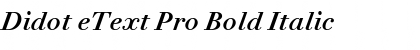 Download Didot eText Pro Font Download Didot eText Pro Font