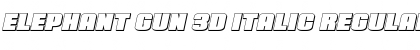 Download Elephant Gun 3D Italic Font Download Elephant Gun 3D Italic Font