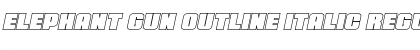 Download Elephant Gun Outline Italic Font Download Elephant Gun Outline Italic Font