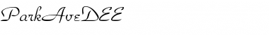 Download ParkAveDEE Font Download ParkAveDEE Font