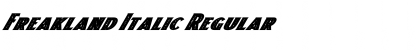 Download Freakland Italic Font Download Freakland Italic Font