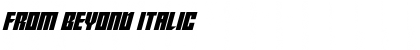 Download From Beyond Font Download From Beyond Font