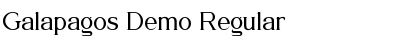 Download Galapagos Demo Font Download Galapagos Demo Font