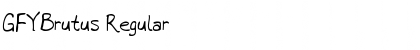 Download GFYBrutus Font Download GFYBrutus Font