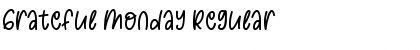 Download Grateful Monday Font Download Grateful Monday Font