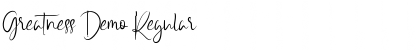 Download Greatness Demo Font Download Greatness Demo Font