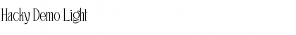 Download Hacky Demo Font Download Hacky Demo Font