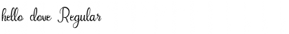 Download hello dove Font Download hello dove Font
