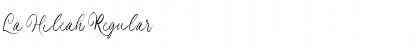 Download La Hileah Font Download La Hileah Font