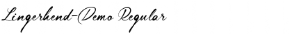 Download Lingerhend-Demo Font Download Lingerhend-Demo Font