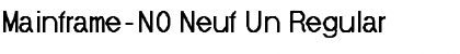Download Mainframe-NO Neuf Un Font Download Mainframe-NO Neuf Un Font