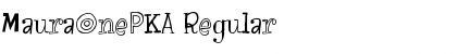 Download MauraOnePKA Font Download MauraOnePKA Font
