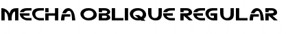 Download Mecha Oblique Font Download Mecha Oblique Font