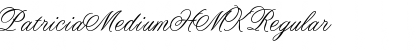 Download PatriciaMediumHMK Font Download PatriciaMediumHMK Font