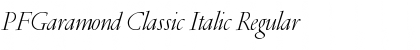 Download PFGaramond Classic Italic Font Download PFGaramond Classic Italic Font