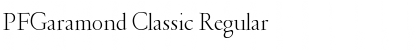 Download PFGaramond Classic Font Download PFGaramond Classic Font