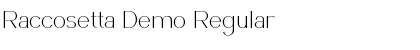 Download Raccosetta Demo Font Download Raccosetta Demo Font