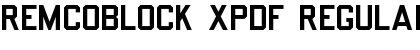 Download RemcoBlock XPDF Font Download RemcoBlock XPDF Font