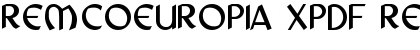 Download RemcoEuropia XPDF Font Download RemcoEuropia XPDF Font