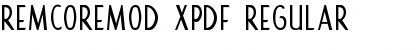 Download RemcoRemod XPDF Font Download RemcoRemod XPDF Font