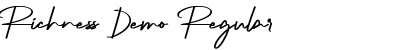 Download Richness Demo Font Download Richness Demo Font
