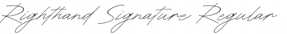 Download Righthand Signature Font Download Righthand Signature Font