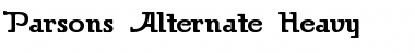 Download Parsons Alternate Font Download Parsons Alternate Font