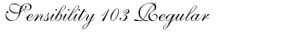 Download Sensibility 103 Font Download Sensibility 103 Font