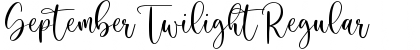 Download September Twilight Font Download September Twilight Font