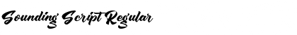 Download Sounding Script Font Download Sounding Script Font