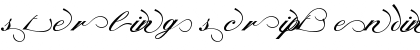 Download Sterling Script Endings Font Download Sterling Script Endings Font
