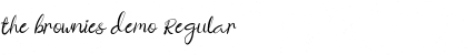 Download the brownies demo Font Download the brownies demo Font