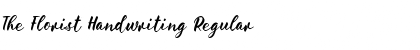 The Florist Handwriting Regular Font
