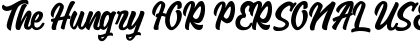 Download The Hungry FOR PERSONAL USE Font Download The Hungry FOR PERSONAL USE Font