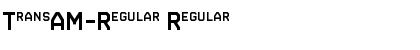 TransAM-Regular Regular Font