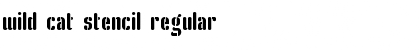 Download Wild Cat Stencil Font Download Wild Cat Stencil Font
