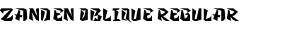 Download Zanden Oblique Font Download Zanden Oblique Font