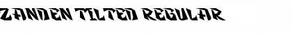 Download Zanden Tilted Font Download Zanden Tilted Font