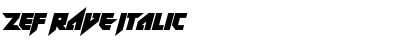 Download ZeF RAVE Font Download ZeF RAVE Font